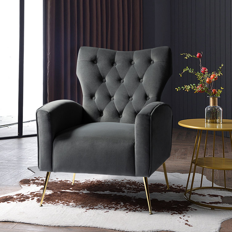 Etta Avenue™ Groombridge Upholstered Wingback Chair & Reviews | Wayfair